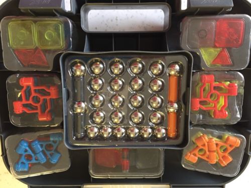 NEW Magnext Building Kit w/ Organizer Case & Building Platform Creative Toy