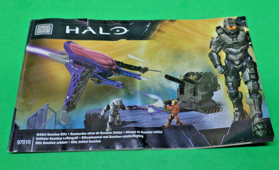 Halo Mega Bloks Orbital Banshee Blitz 97010 instruction Booklet Only