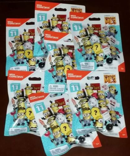 7x Mega Construx Despicable Me 3 - Blind Bags (Series 11) Minions Random Packs