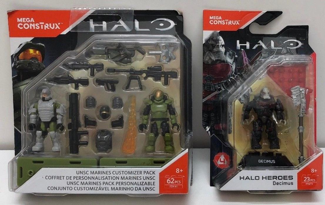 Halo Marines Customizer Pack And Halo Heroes SERIES 4 Decimus FDY41
