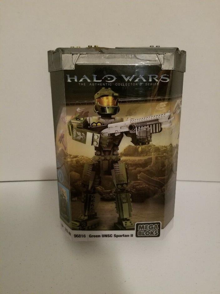 Halo Wars Green UNSC Spartan II Mega Blocks 96816 Brand New Factory Sealed