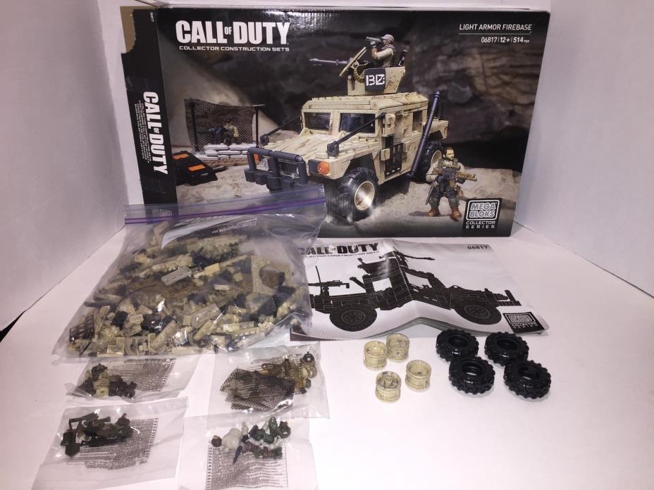 Megabloks Call of Duty light armor firebase COD collector Megablocks humvee