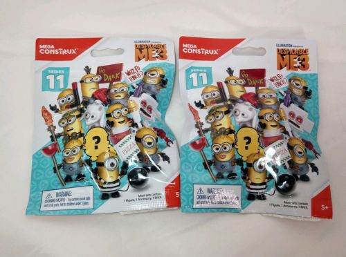 Lot of 2 Mega Construx Despicable Me 3 MINIONS Series 11 New/Sealed blind bags