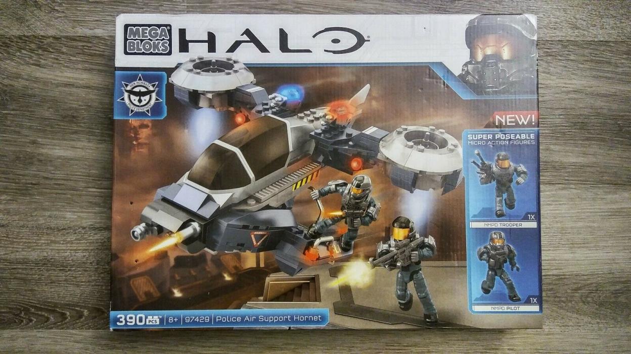Halo Mega Bloks Police Air Support Hornet NIB