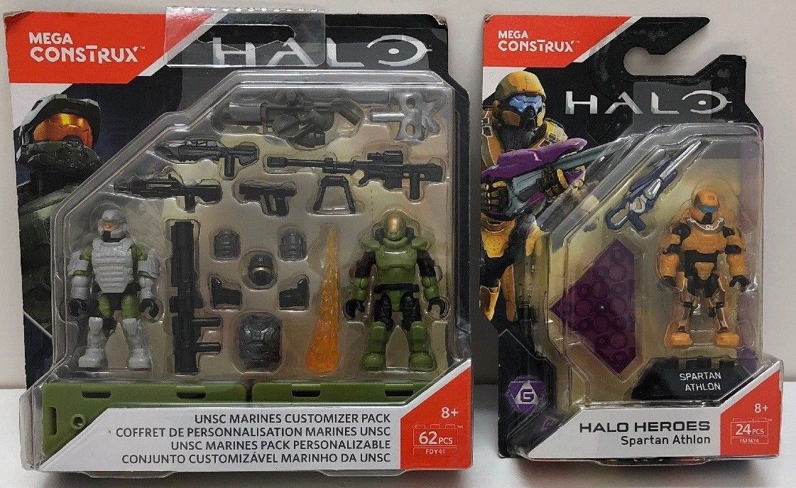 Mega Halo Marines Customizer Pac And Halo Heroes SERIES 6 Spartan Athlon FDY41