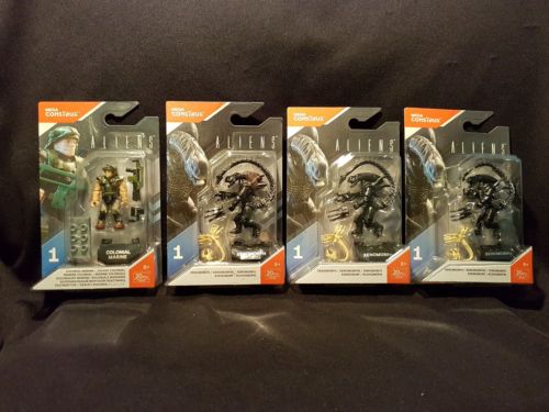 Mega Construx Aliens Xenophobe series 1 Lot of 3 with Colonial Marine