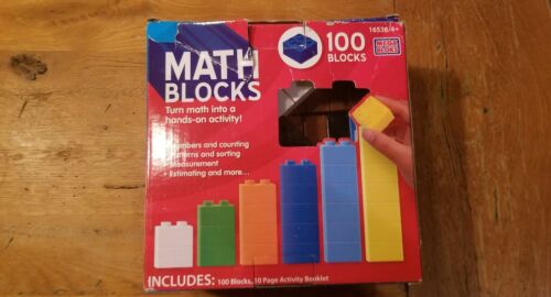 Mega Bloks Math Blocks, 100 Block Set with 10 Page Activity Book