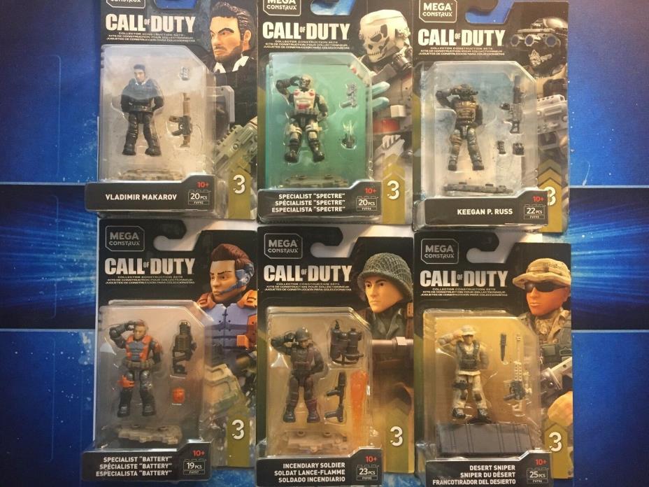 Mega Construx Call Of Duty Series 3 complete collection