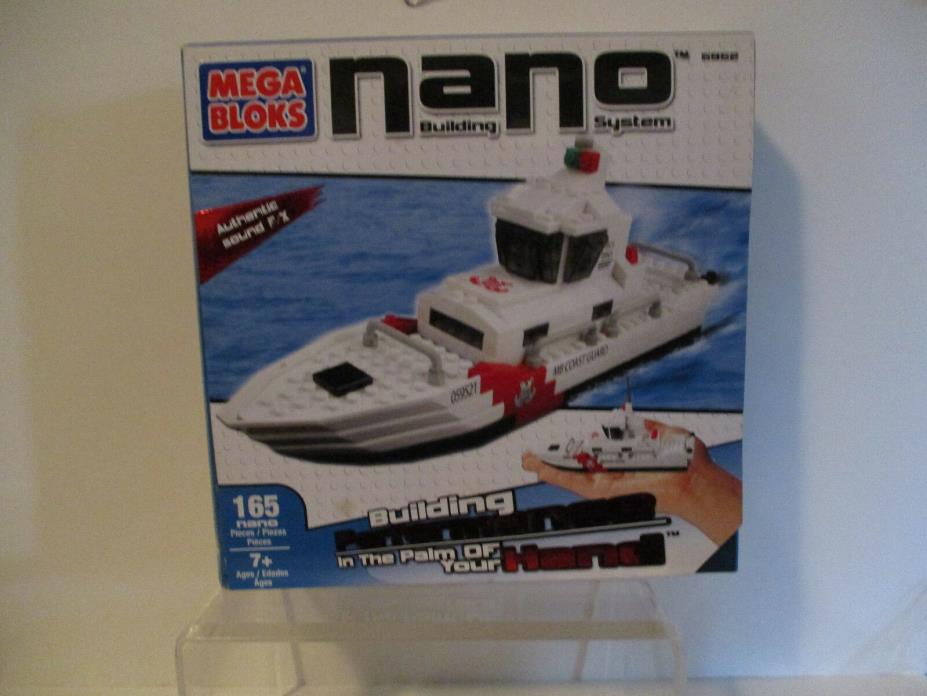 Mega Bloks Large Nano Coast Guard Boat, model and set
