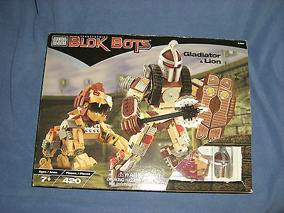MEGA BLOKS LION & GLADIATOR SEALED RARE BUILDING  SET