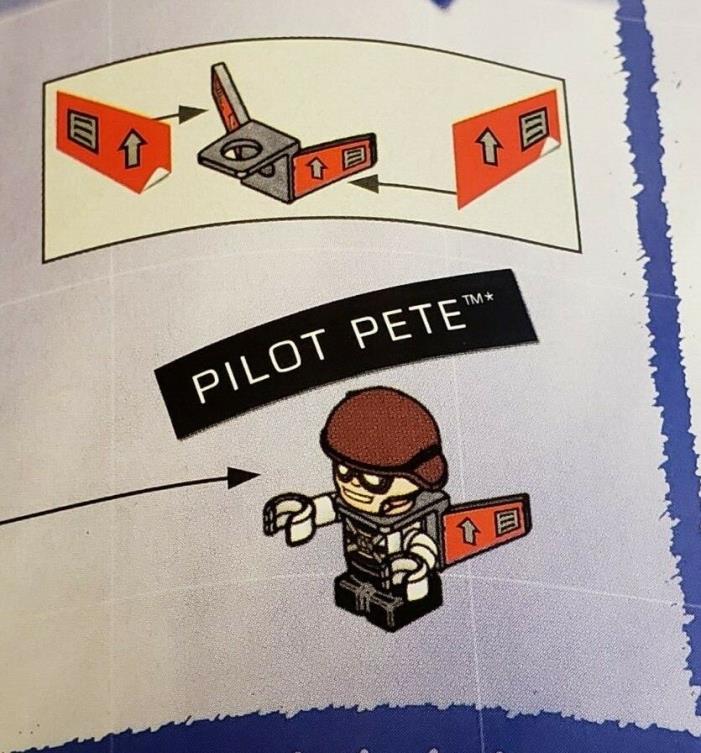 Kre-o Kreo Mini figure Cityville Invasion Pilot Pete from City Street Chase