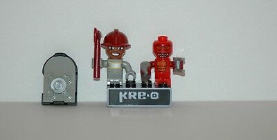 Kre-o Kreo Mini fig Cityville Invasion Collection 1 Capt. Firebreak + Red Blaze