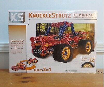 KNUCKLESTRUTZ off Roadz set inter-connectable 3 in 1 construction TOY build NIB