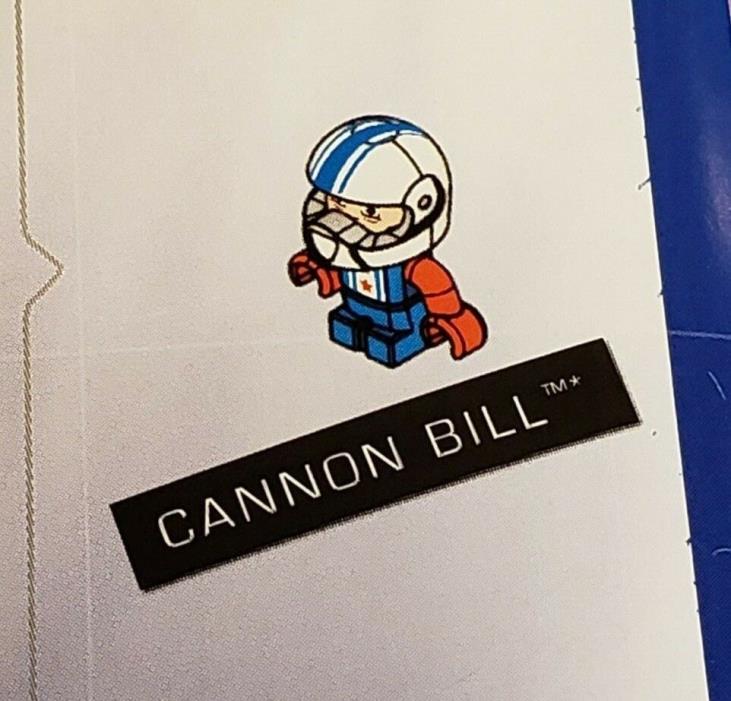 Kre-o Kreo Mini figure Cityville Invasion Cannon Bill frm Carnival Cannon Launch