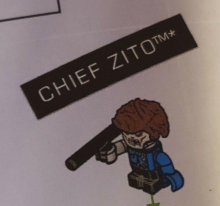 Kre-o Kreo Mini figure Cityville Invasion Chief Zito of Police Station Zombie