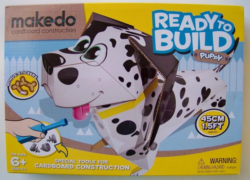 Makedo PUPPY Cardboard Construction Ready To Build craft NEW dog make do