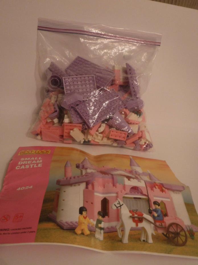 Best Lock Construction Toys,  Small Dream Castle, # 4024, Preowned