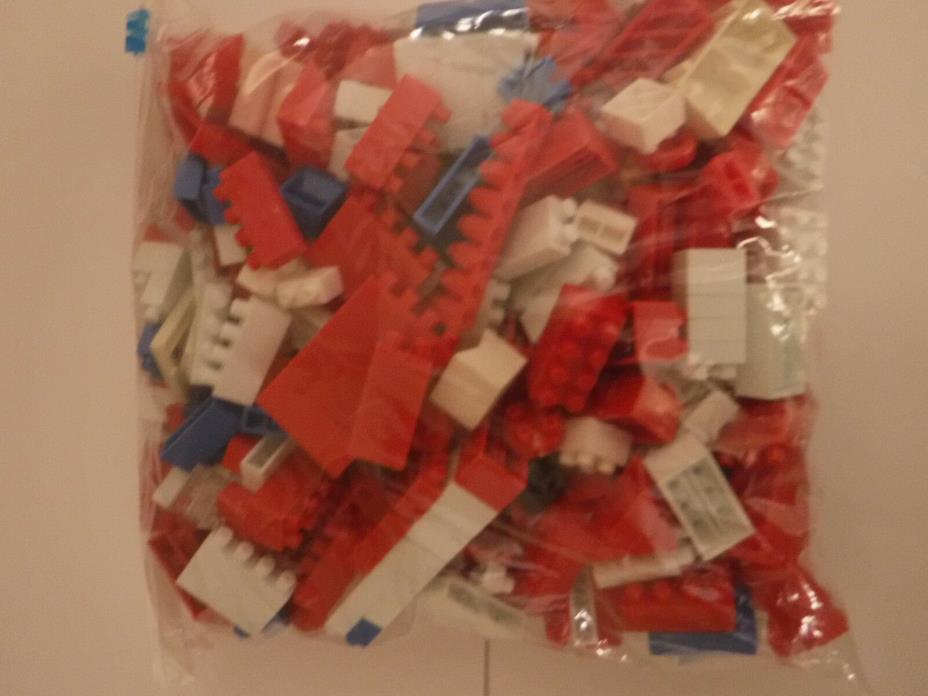 One Gallon Sz Bag of Construction Building Blocks for Kids-Mult Colors, Preowned