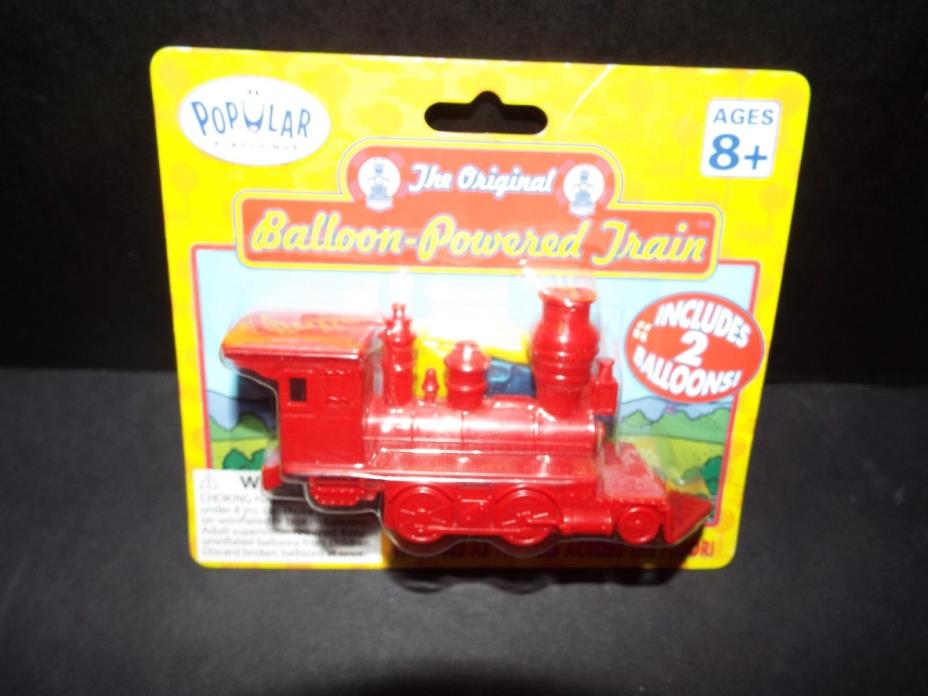 Popular Playthings Balloon Powered Train Red New in Package