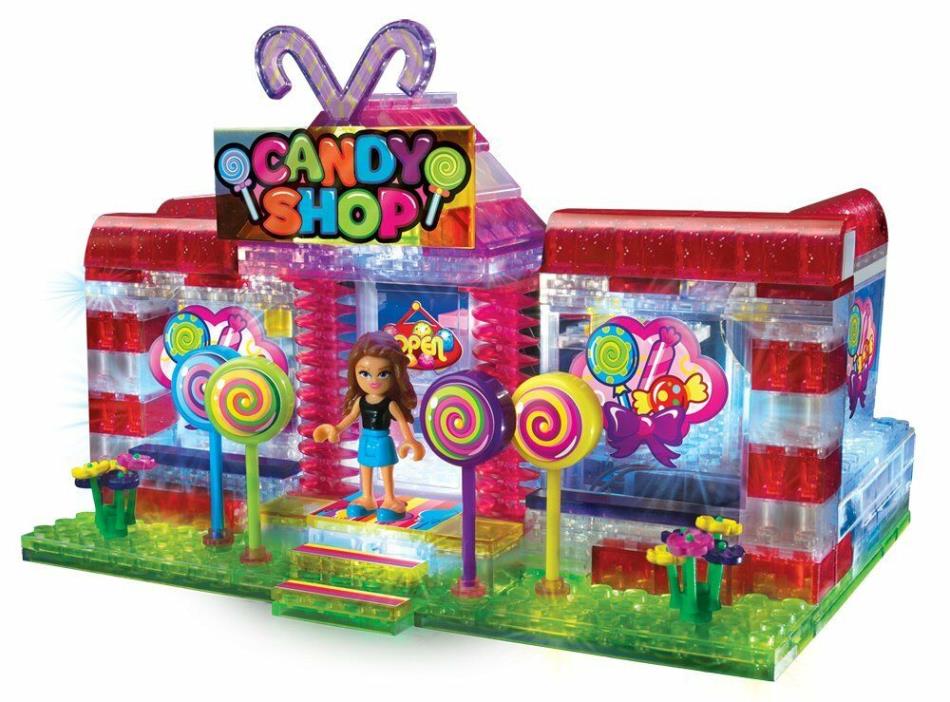 Cra-Z-Art Lite Brix Lite Up Candy Shop Girls light bricks blocks