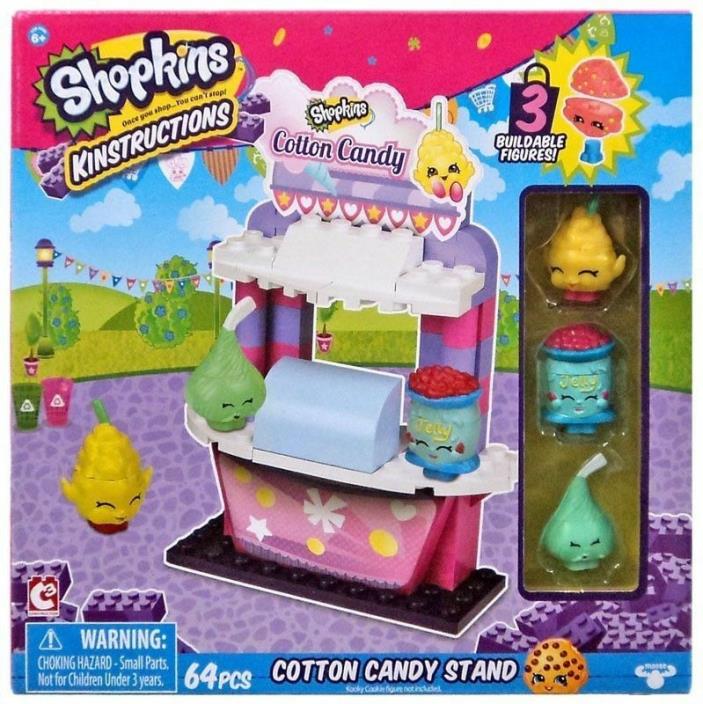 Shopkins Kinstructions Building Blocks Minifigure Cotton Candy Stand $15 Easter