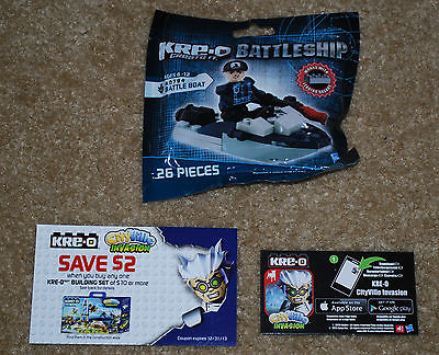 SDCC EXCLUSIVE PROMO KRE~O BATTLESHIP A0794 BATTLE BOAT  + BONUS