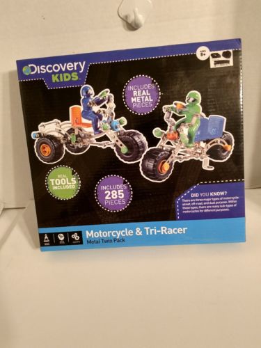 Discovery Kids Motorcycle & Tri-Racer Metal Twin Pack Model Kit last one