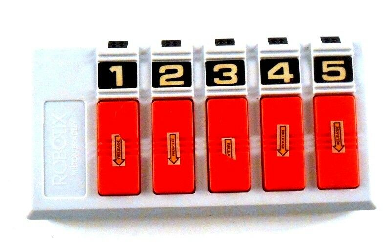1984 Milton Bradley Robotix Series R-2000 Replacement 5 Button Controller Panel