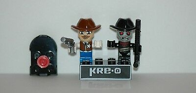 Kre-o Kreo Mini Cityville Invasion Collection 1 Zombie Outlaw + Sherrif Fastdraw