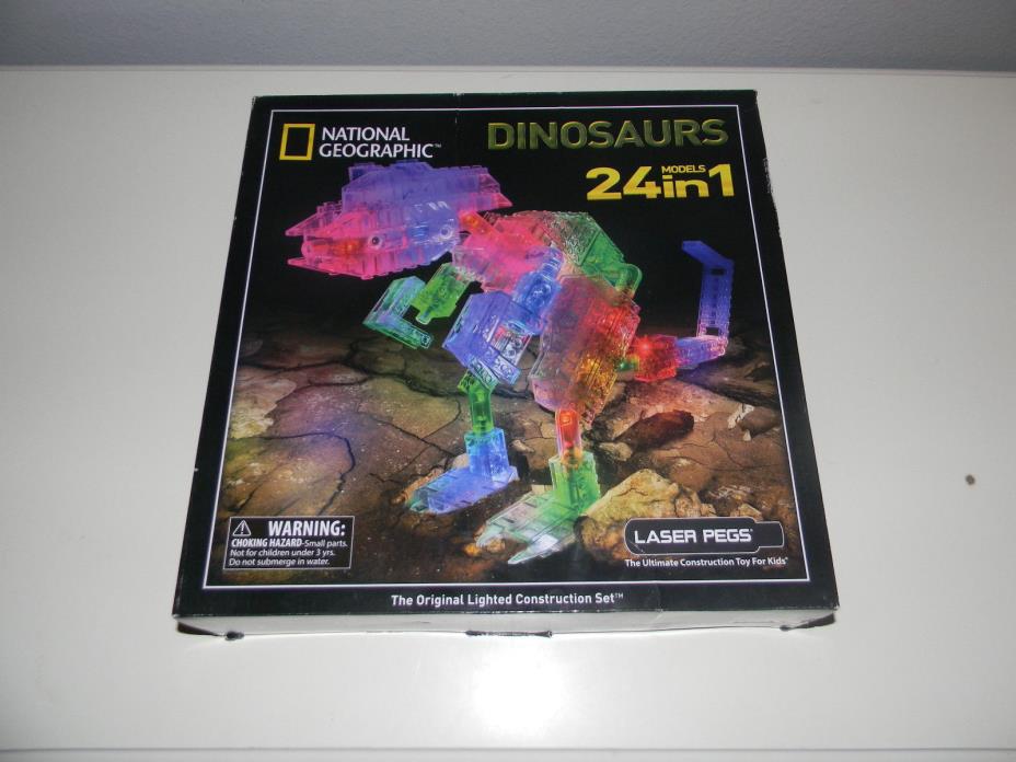 Dinosaur Building Set Laser Pegs 24-in-1 National Geographic