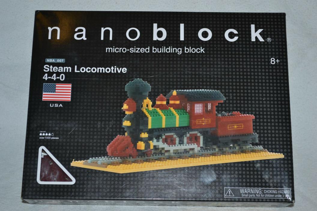 Nanoblock NBA_007 Steam Locomotive 4-4-0 Factory Sealed Micro Block Building Set