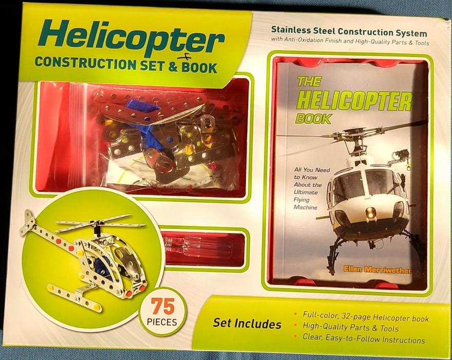 Helicopter Construction Set & All About Book 9781603114745 Hobby Building Toy