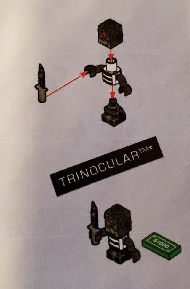 Kre-o Kreo Mini figure Cityville Invasion Trinocular  from Mayhems Prison Break