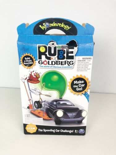 Rube Goldberg The Speeding Car Challenge STEM Toy Kit Invention Gravity COMPLETE