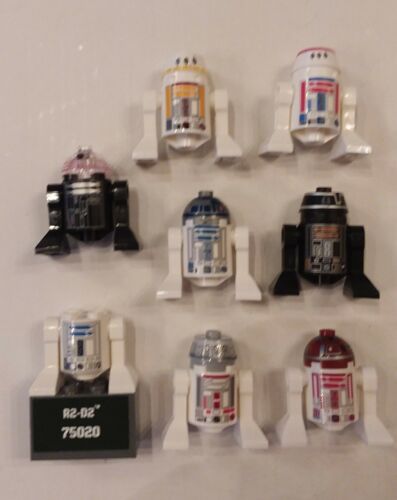 MINIFIGURES GALACTIC HEROES LOT OF 8 DROIDS R2-D2 - USED - BOYS 4+