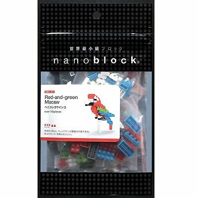 Macaw Red & Green Mini - Building Sets by Nanoblock (NBC034)