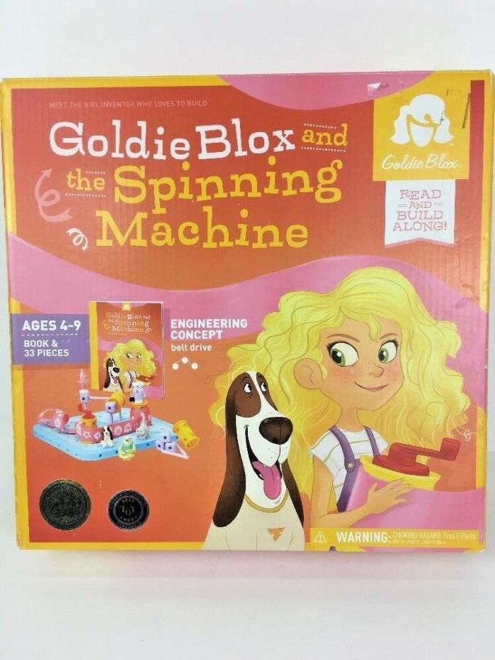 GoldieBlox and the Spinning Machine (Ages 4+) New In Box Read and Play Game