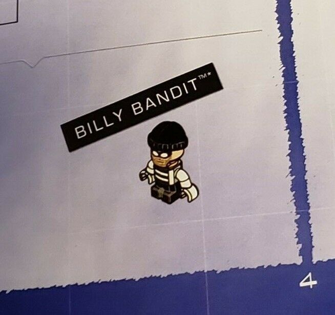 Kre-o Kreo Mini figure Cityville Invasion Billy Bandit of Constructin Site Smash