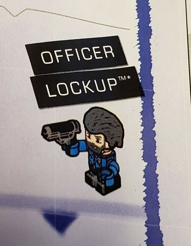 Kre-o Kreo Mini figure Cityville Invasion Officer Lockup from City Street Chase
