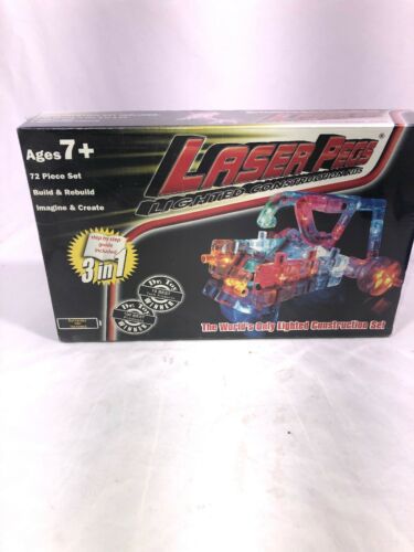 Laser Pegs 3-in-1 Lighted Construction Set - 72 Pcs - New In Box