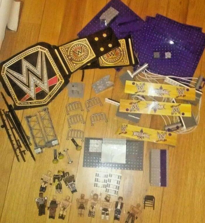 WWE Wrestle Mania SMACKDOWN Ring Set JOHN CENA Mixed LEGO Lot Wrestler Figures