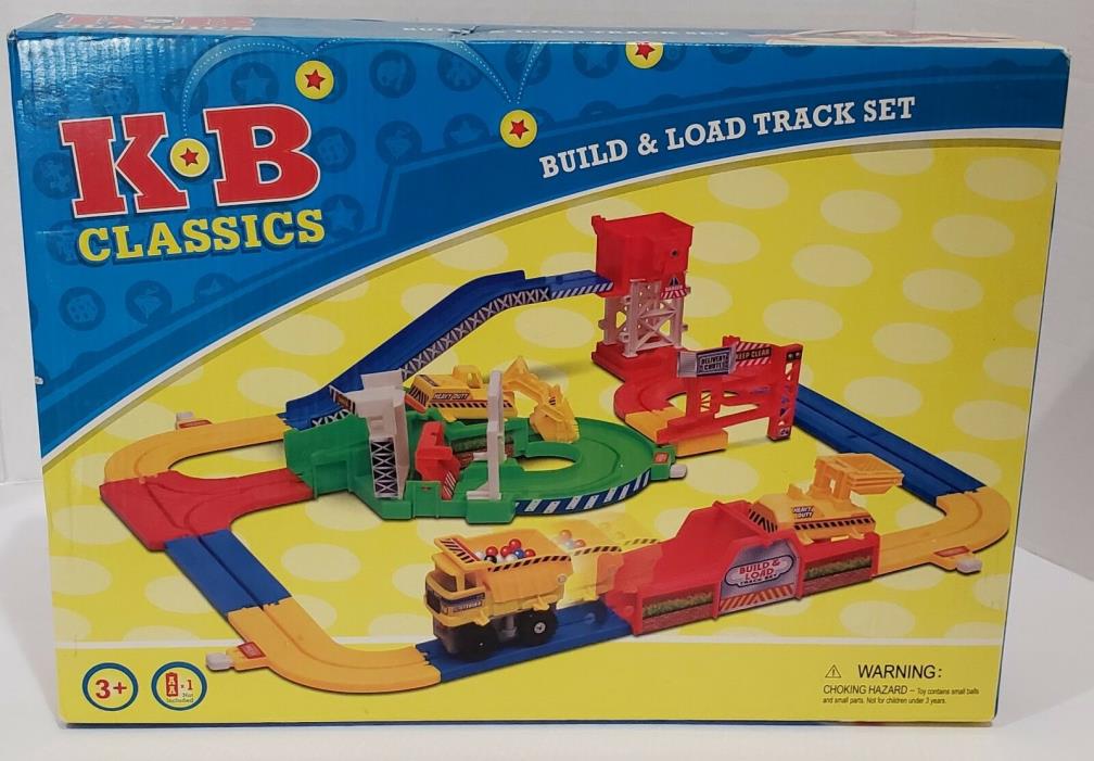 2010 KB Classics Build and Load Track Set Construction Trucks #6039 Toys R Us
