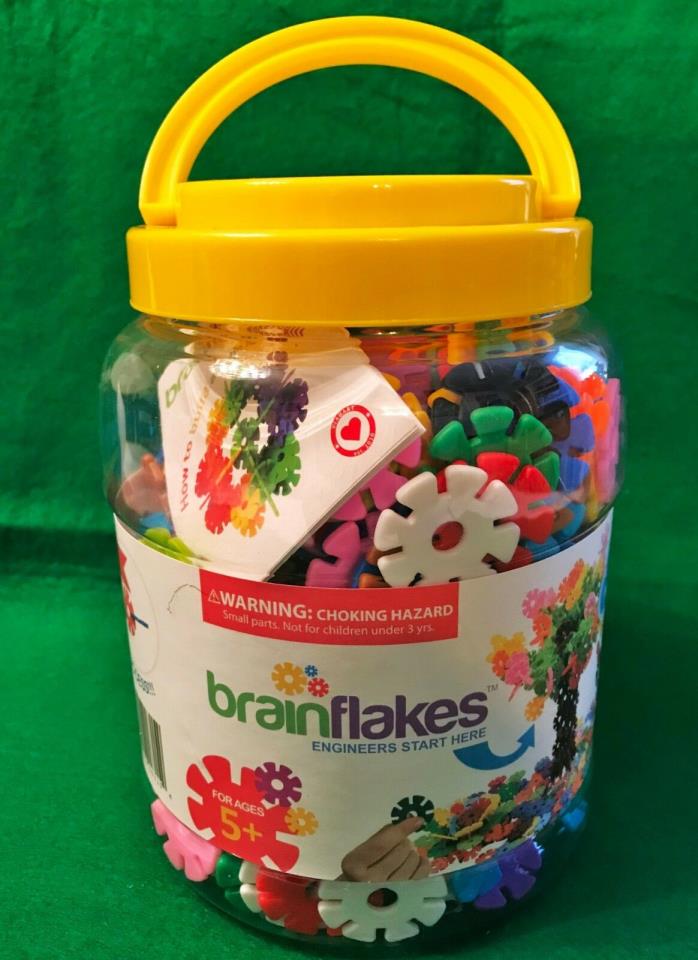 Viahart BrainFlakes Over 500 Plastic Flower Pieces Building Playset