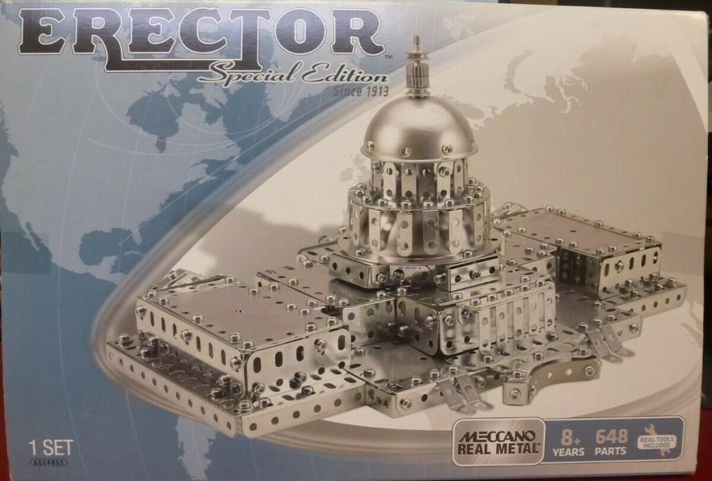 ERECTOR Meccano Special Edition Capital Hill Building 648 Parts NEW