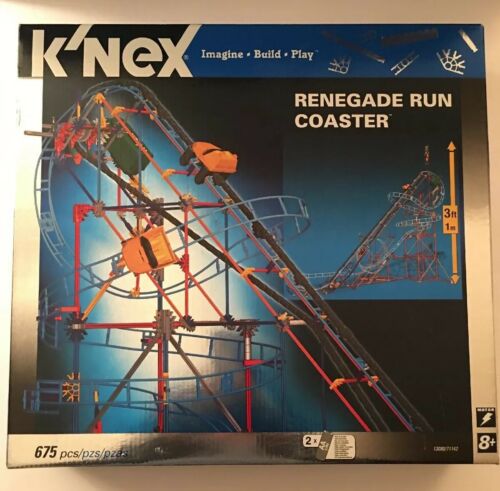 NEW - K'NEX Renegade Run Motorized Roller Coaster Building Set  - Factory Sealed