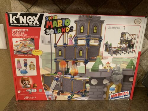 K'NEX Super Mario 3D Land Bowser's Castle Building Set RARE Incomplete