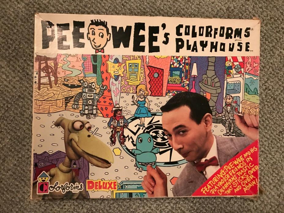 Pee Wee's Colorforms Playhouse Deluxe Playset (RARE) 1987