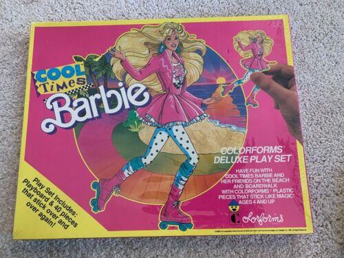 Vintage Barbie Cool Times Colorforms Play Set New In Box  SEALED