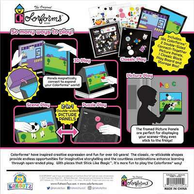 Colorforms(R) Classic Re-Stickerable Sticker Set Animals 819441011052