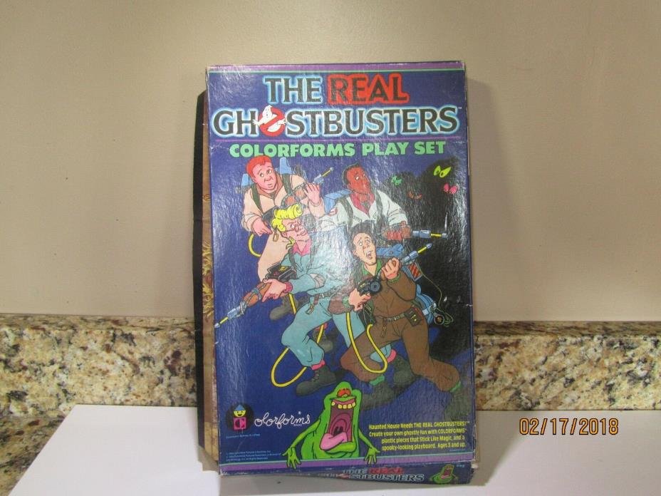 VINTAGE THE REAL GHOSTBUSTERS COLORFORMS PLAY SET 1986